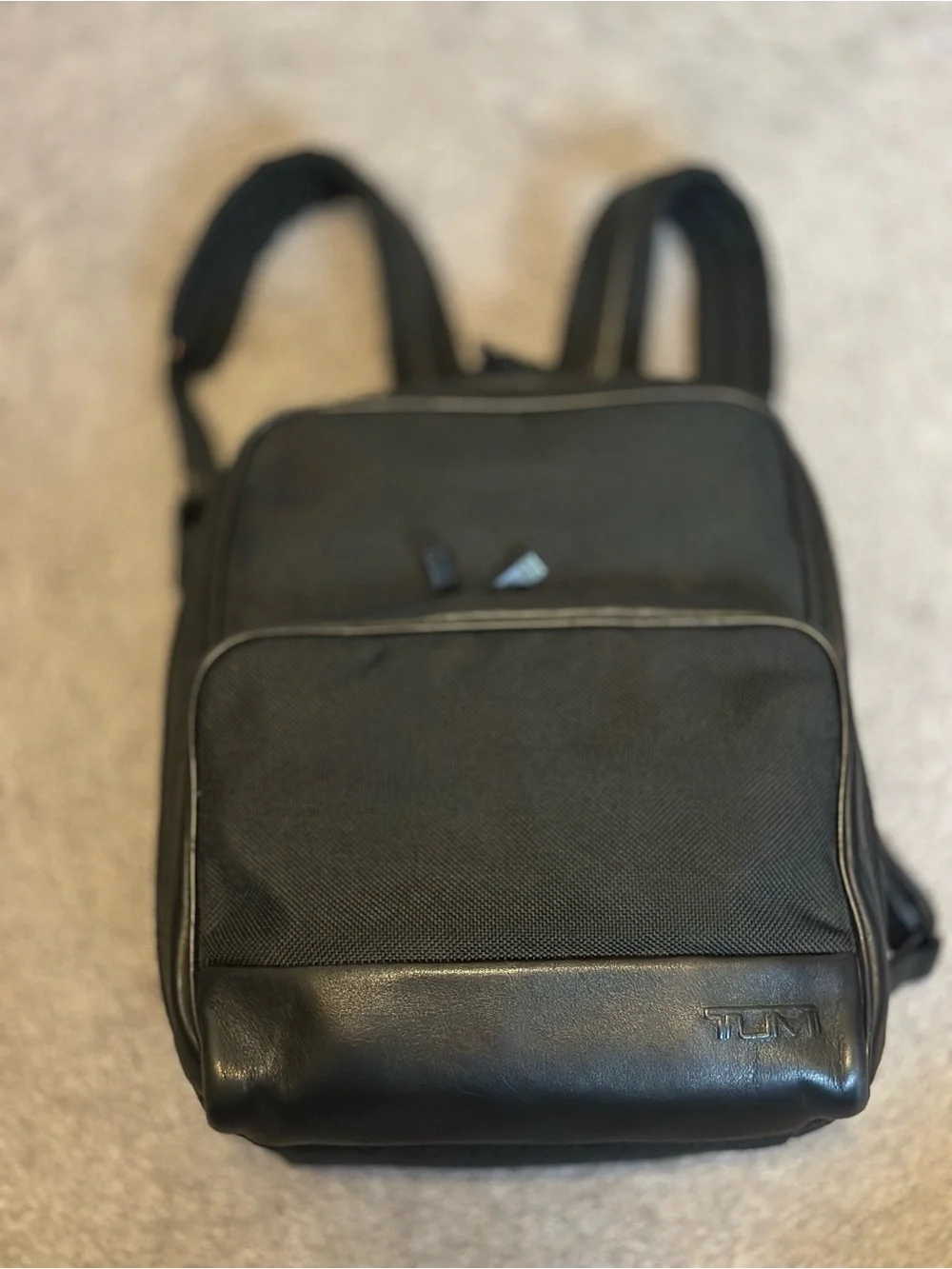 TUMI Black Backpack Sleek Everyday Carry GUC